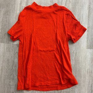 Red abound mock neck shirt - size s